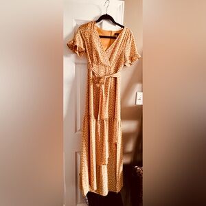 One Clothing Mustard Floral Maxi Dress